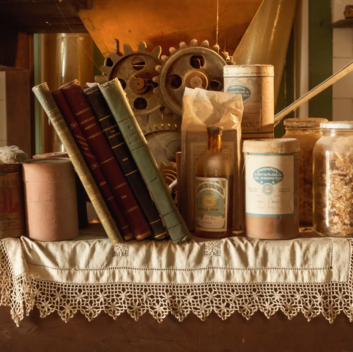 Depósitos y útiles de la bodega